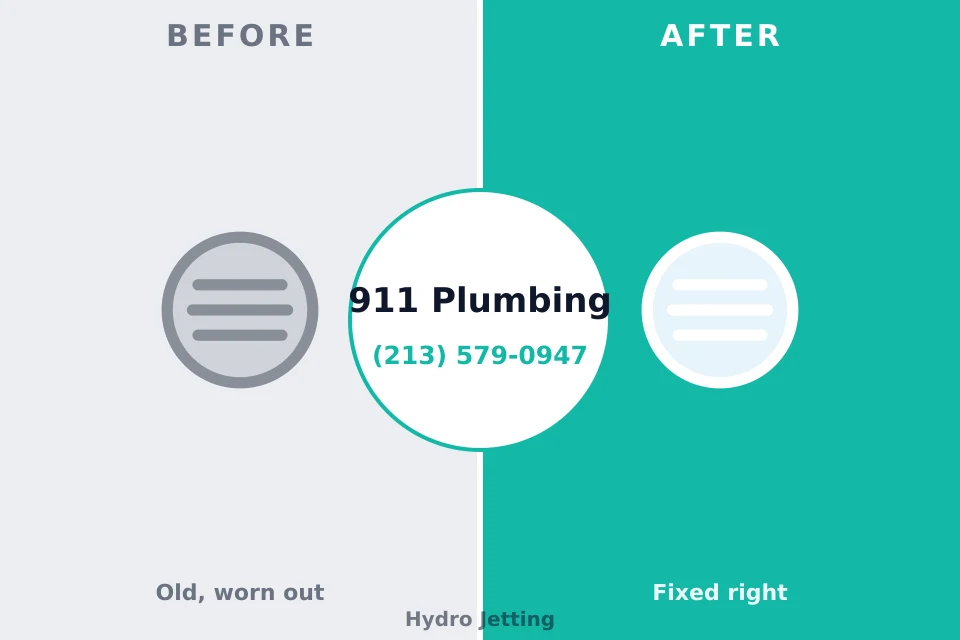 Before and after: plumbing repair Hawthorne, NJ
